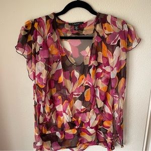 Laundry By Shelli Segal 100% silk blouse